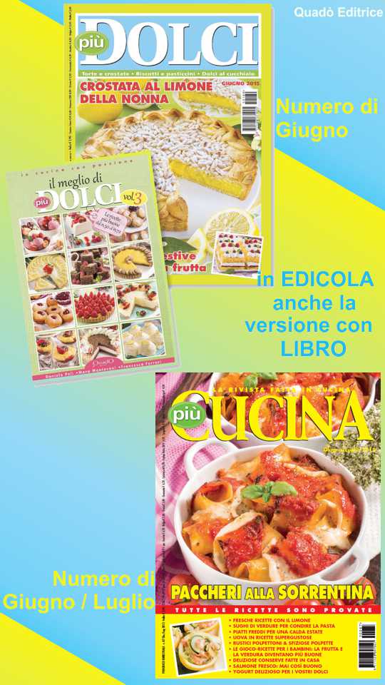 più dolci e più cucina